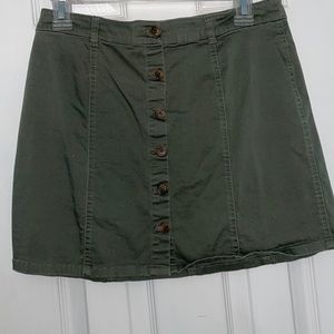 Green skirt